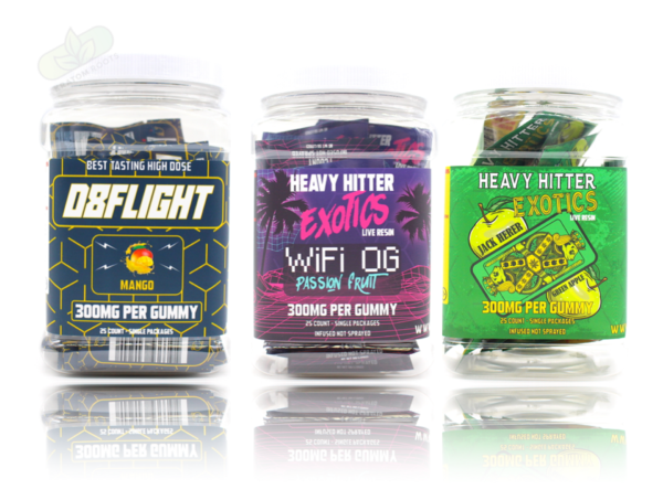 HEAVY HITTERS - D8 FLIGHT 300MG GUMMY - D8 GUMMY